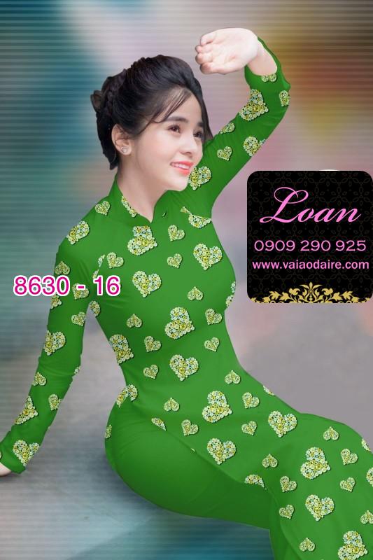Vải áo dài hình trái tim
