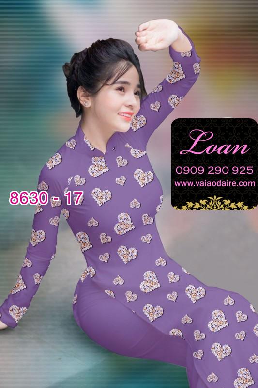 Vải áo dài hình trái tim