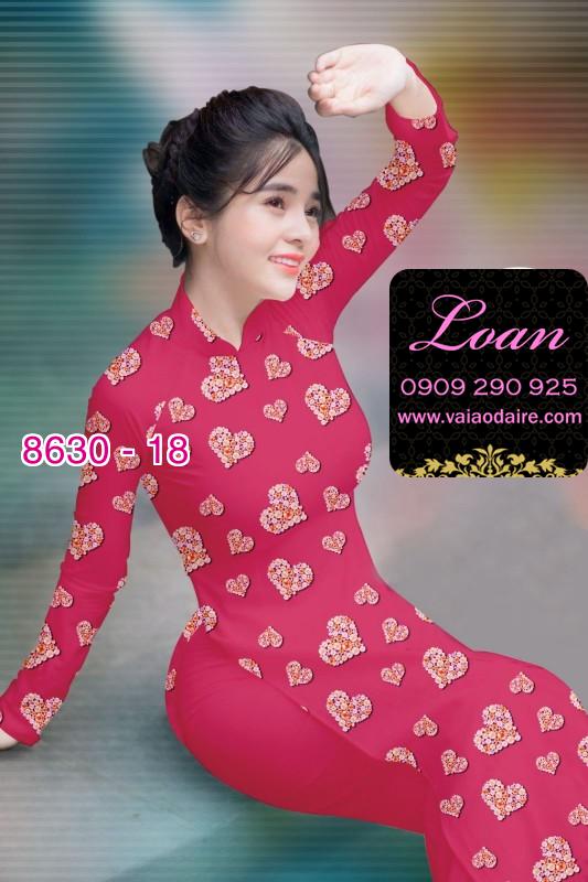 Vải áo dài hình trái tim