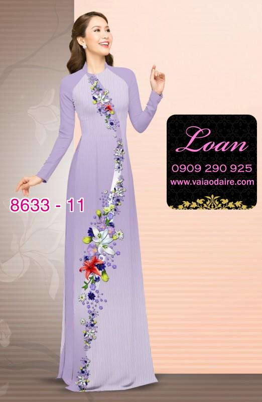 Vải áo dài hoa dây Vải áo dài hoa dây