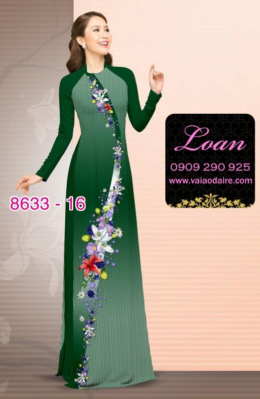 Vải áo dài hoa dây Vải áo dài hoa dây