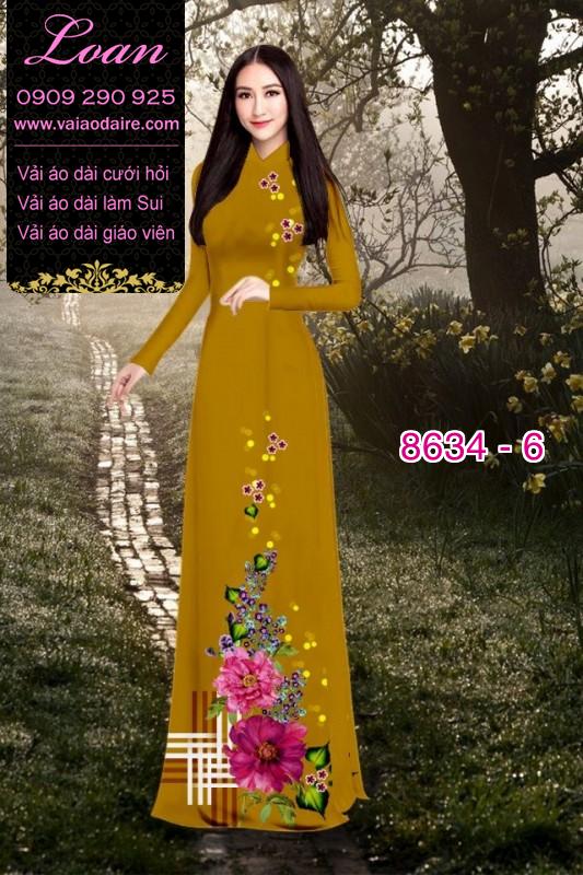 Vải áo dài hoa 3D Vải áo dài hoa 3D