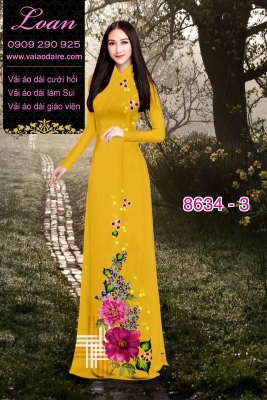 Vải áo dài hoa 3D Vải áo dài hoa 3D