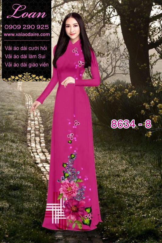 Vải áo dài hoa 3D Vải áo dài hoa 3D