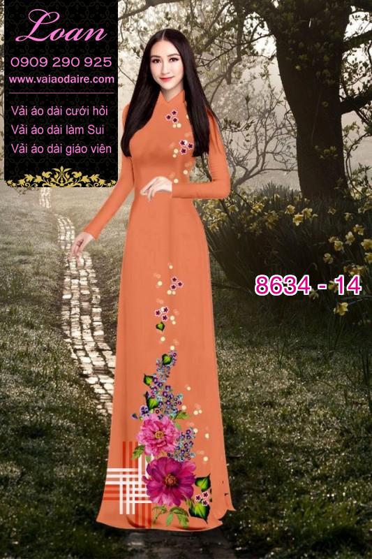 Vải áo dài hoa 3D Vải áo dài hoa 3D
