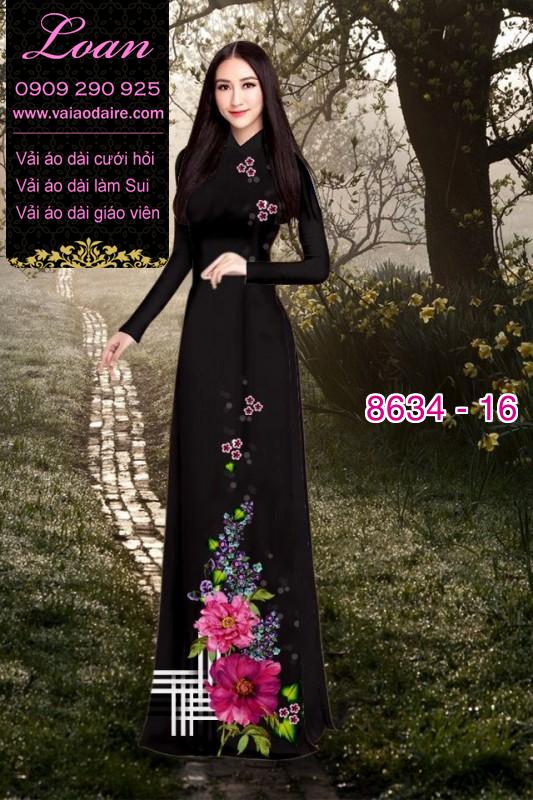Vải áo dài hoa 3D Vải áo dài hoa 3D