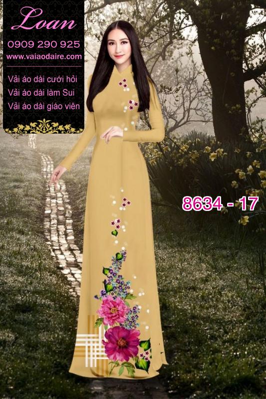 Vải áo dài hoa 3D Vải áo dài hoa 3D