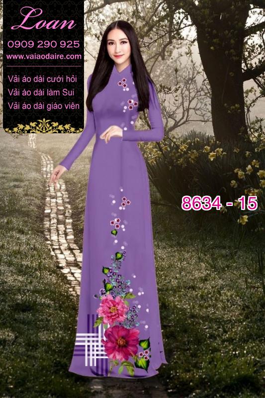 Vải áo dài hoa 3D Vải áo dài hoa 3D