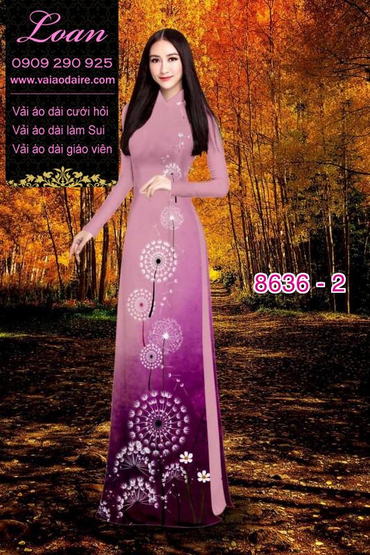 Vải áo dài hoa 3D