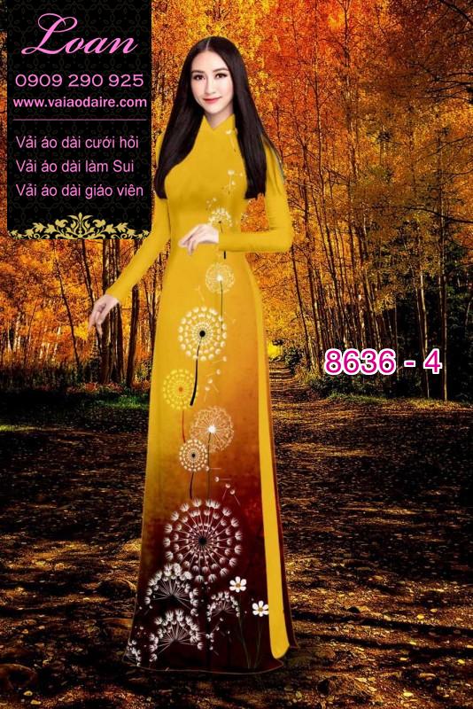 Vải áo dài hoa 3D