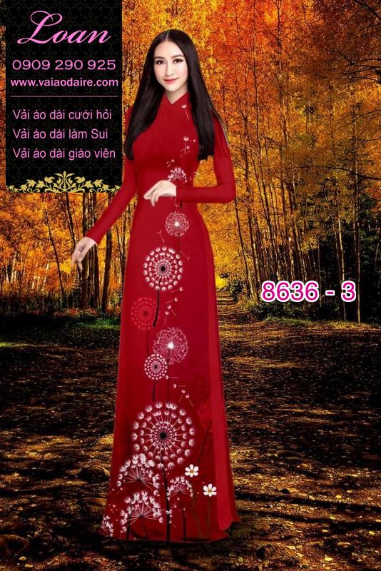 Vải áo dài hoa 3D
