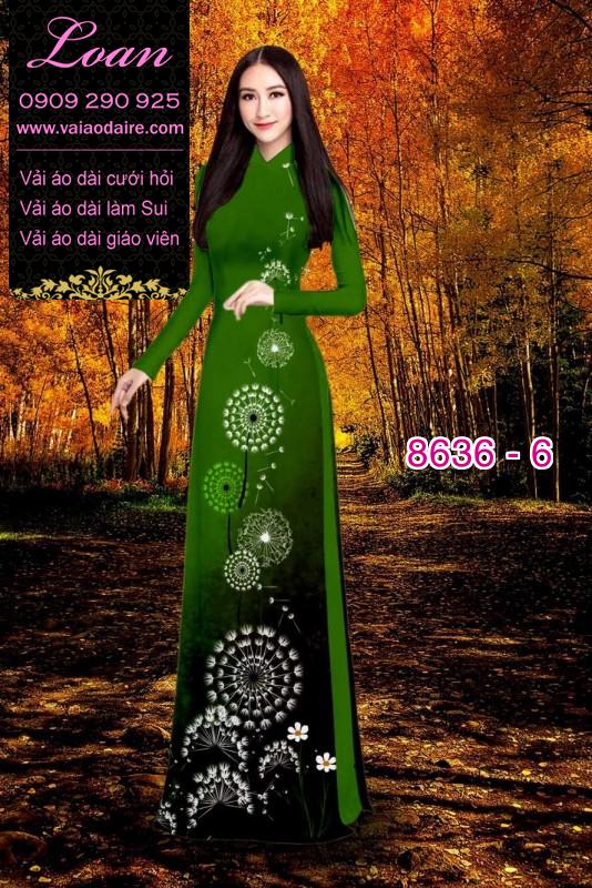 Vải áo dài hoa 3D