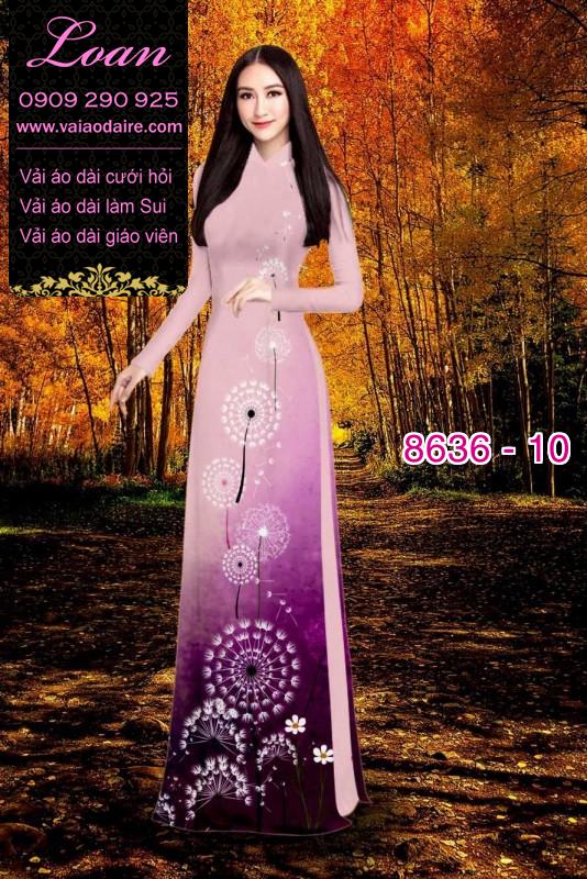 Vải áo dài hoa 3D