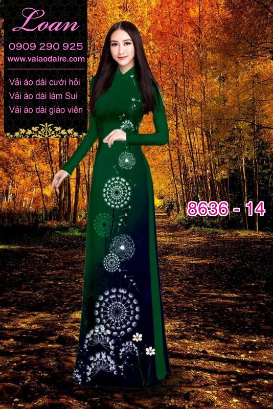 Vải áo dài hoa 3D