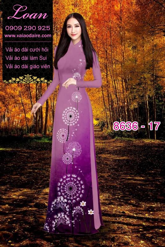 Vải áo dài hoa 3D