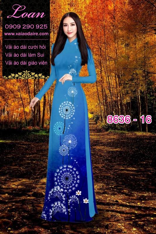 Vải áo dài hoa 3D