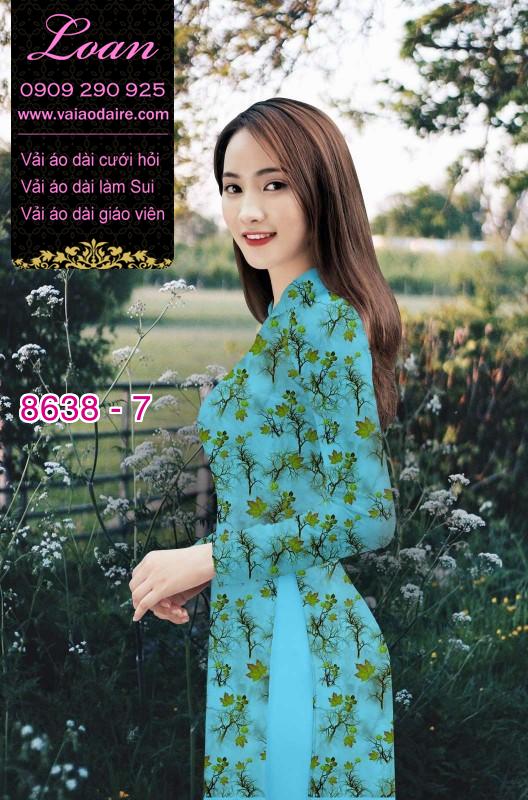 Vải áo dài hoa nhỏ