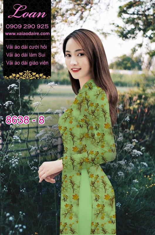 Vải áo dài hoa nhỏ