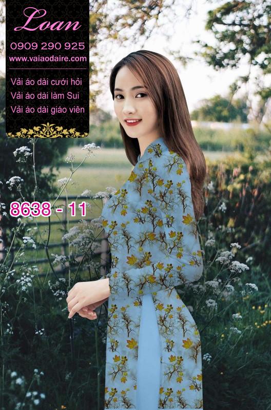 Vải áo dài hoa nhỏ
