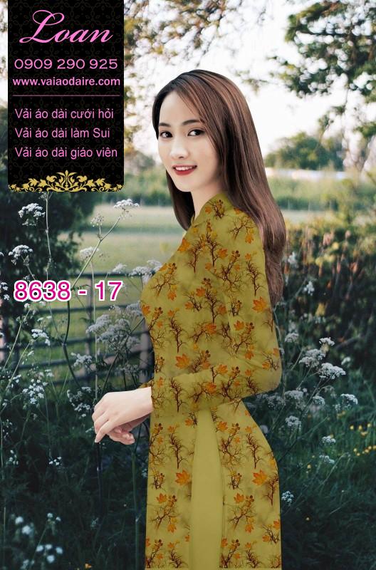 Vải áo dài hoa nhỏ