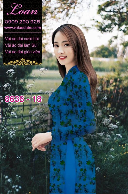 Vải áo dài hoa nhỏ