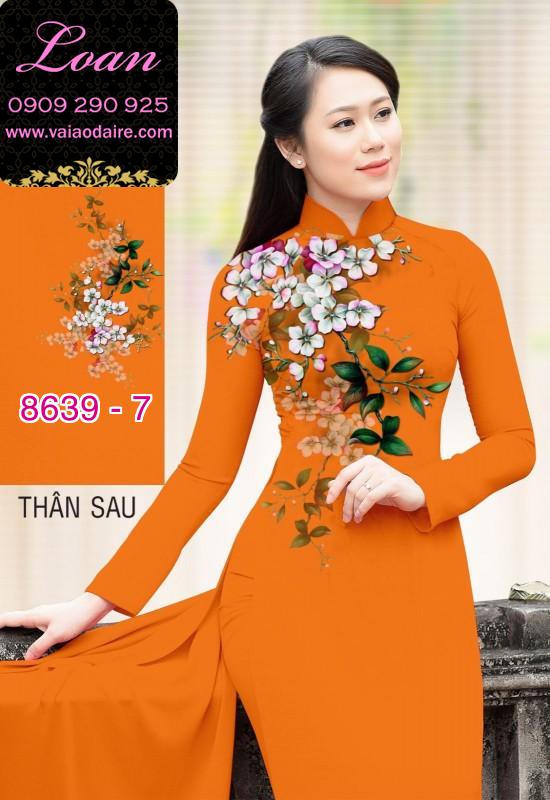 Vải áo dài hoa vai