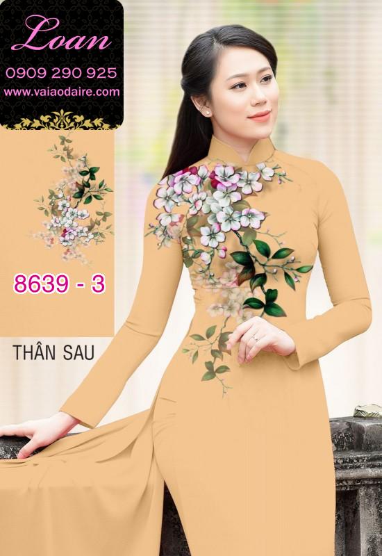 Vải áo dài hoa vai