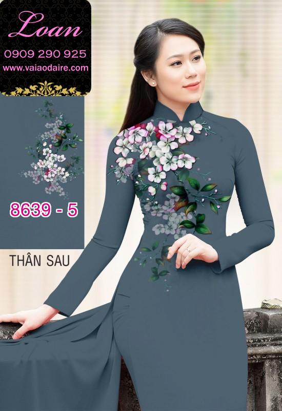 Vải áo dài hoa vai