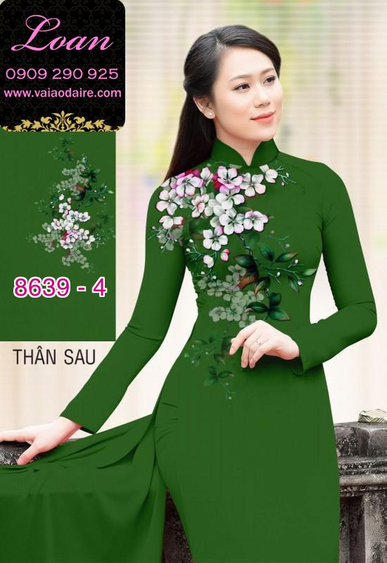 Vải áo dài hoa vai