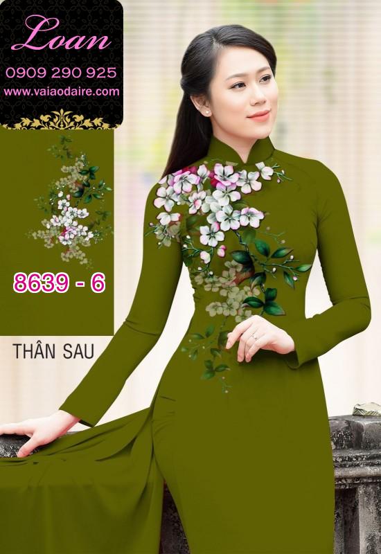 Vải áo dài hoa vai