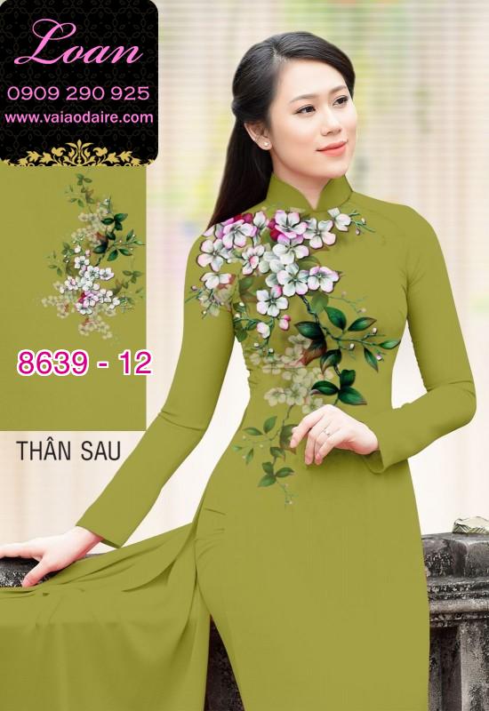 Vải áo dài hoa vai