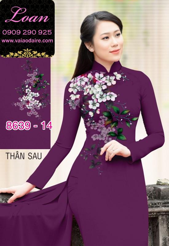 Vải áo dài hoa vai