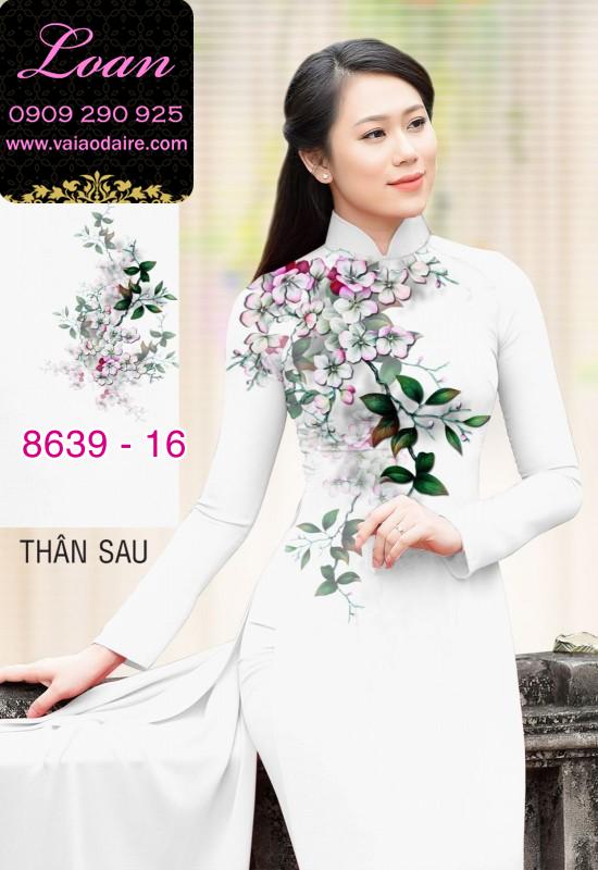 Vải áo dài hoa vai