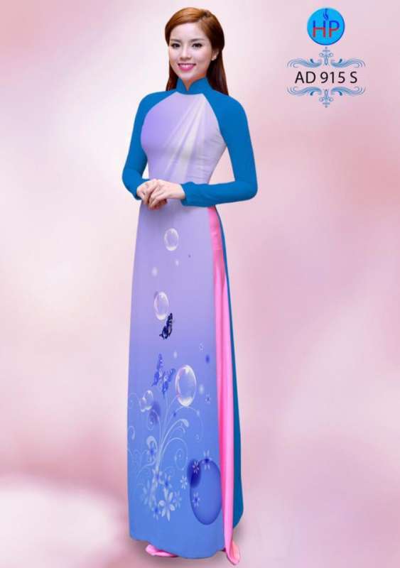 Vải áo dài Bong Bóng nước