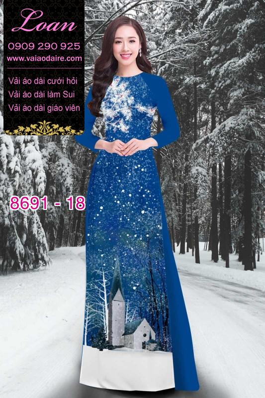 Vải áo dài Noel 2020