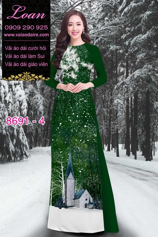 Vải áo dài Noel 2020