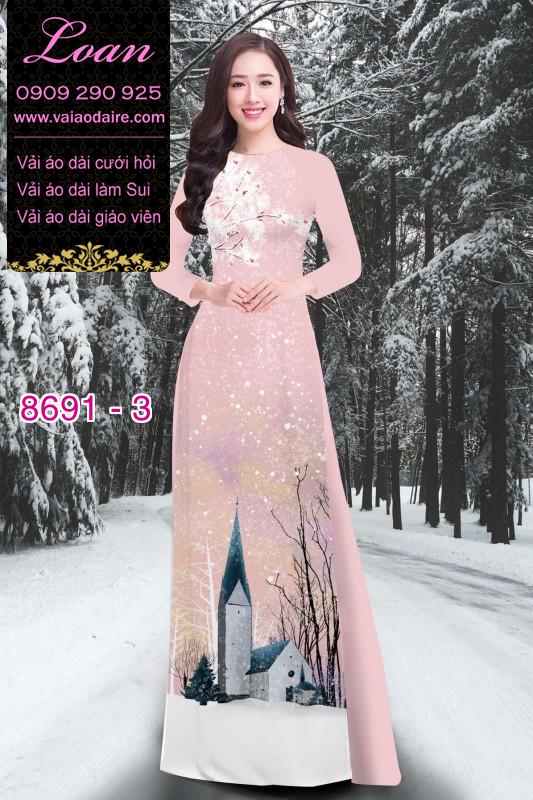 Vải áo dài Noel 2020
