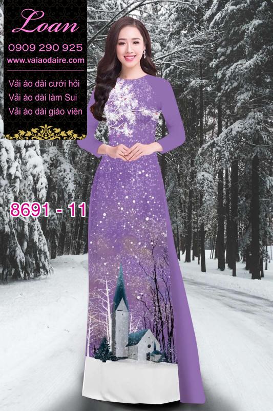 Vải áo dài Noel 2020