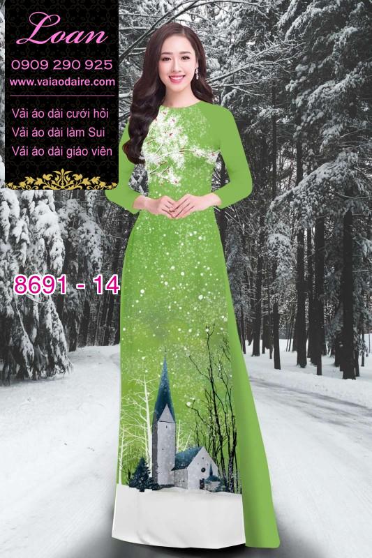 Vải áo dài Noel 2020