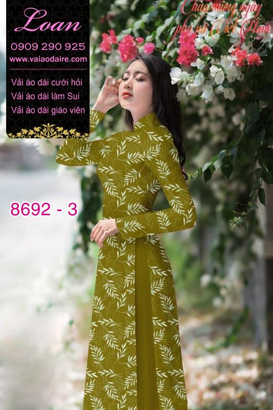 Vải áo dài cành cây nhỏ Vải áo dài cành cây nhỏ