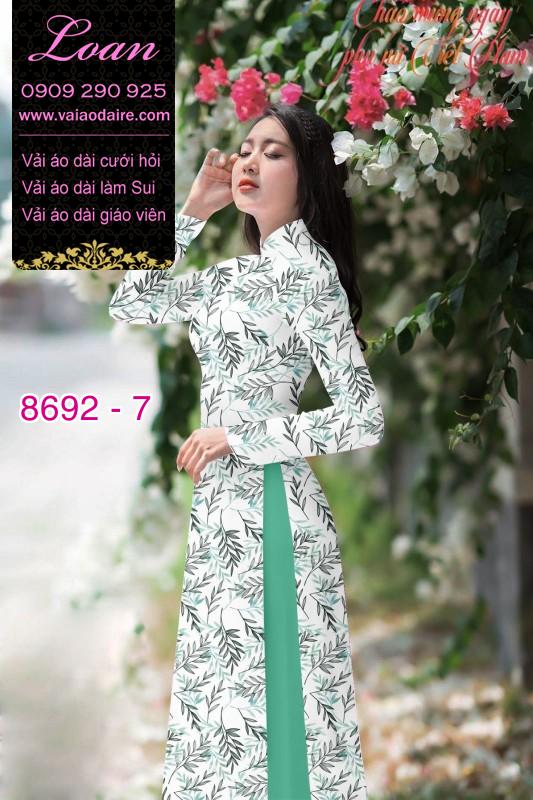 Vải áo dài cành cây nhỏ Vải áo dài cành cây nhỏ