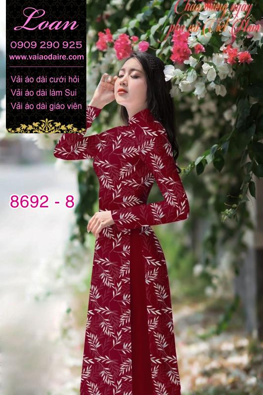 Vải áo dài cành cây nhỏ Vải áo dài cành cây nhỏ