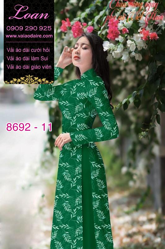 Vải áo dài cành cây nhỏ Vải áo dài cành cây nhỏ