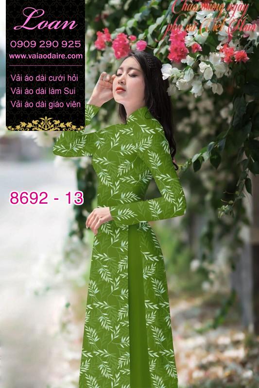 Vải áo dài cành cây nhỏ Vải áo dài cành cây nhỏ