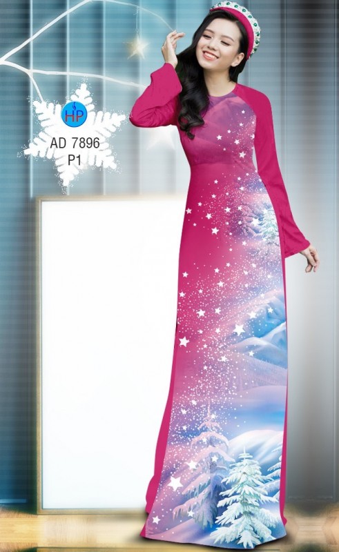 Vải áo dài Noel 2019