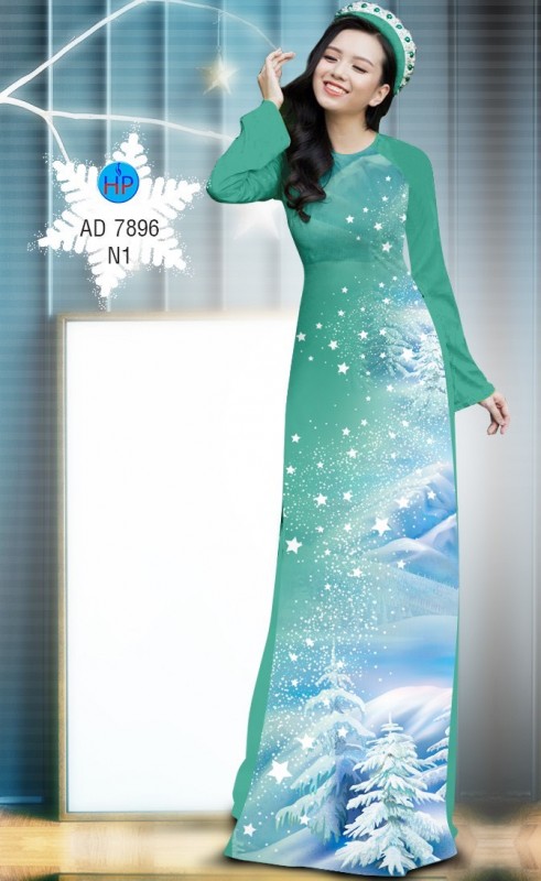 Vải áo dài Noel 2019