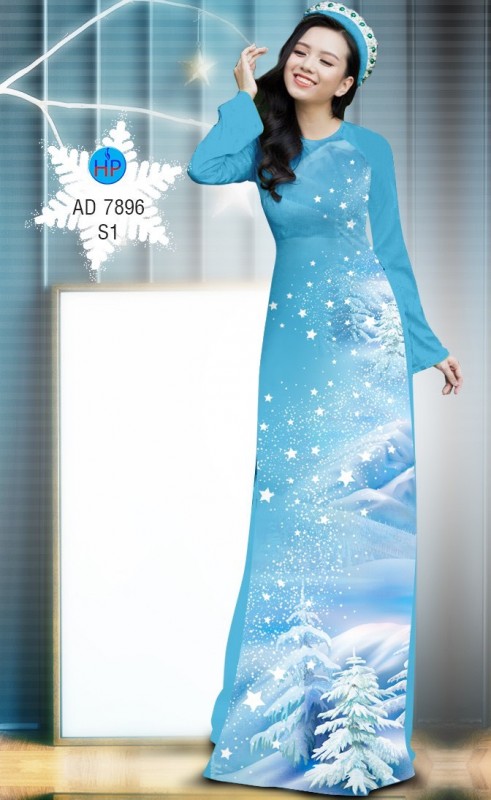 Vải áo dài Noel 2019