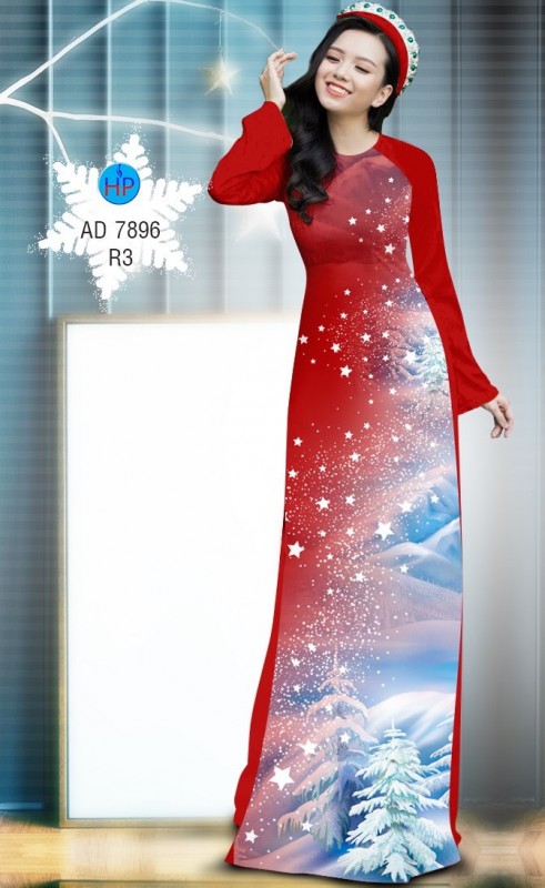 Vải áo dài Noel 2019