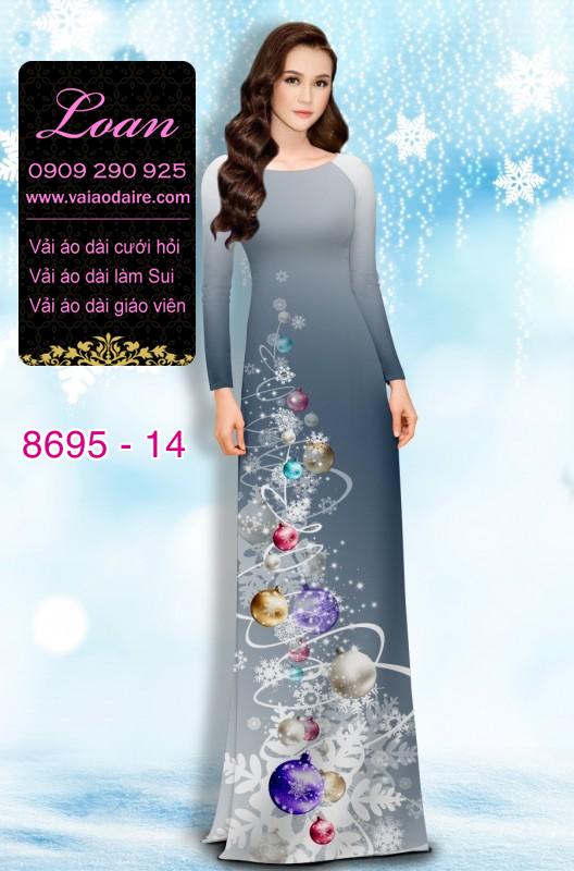 Vải áo dài Noel 2019