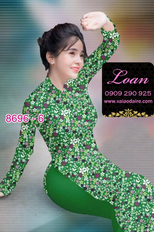 Vải áo dài hoa nhí